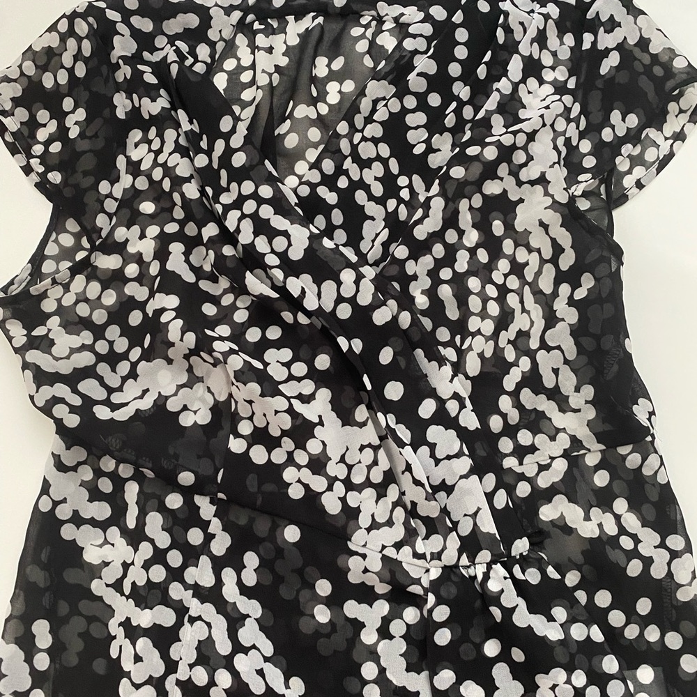 Banana republic sheer short sleeve top